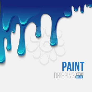 Paint colorful dripping background, vector illustration EPS 10