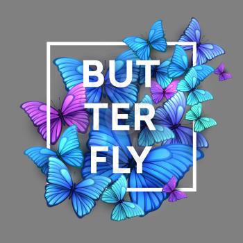 Vector butterflies background design. Vector illustration EPS 10