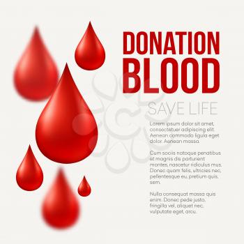 Blood donation  Medical background. Vector illustration EPS10