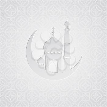 Ramadan greetings card background. Vector illustration EPS10