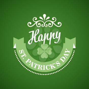 Typography St. Patrick Day. Vector illustration EPS 10