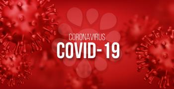 Coronavirus 2019-nCov novel coronavirus concept background. Realistic Vector illustration EPS10