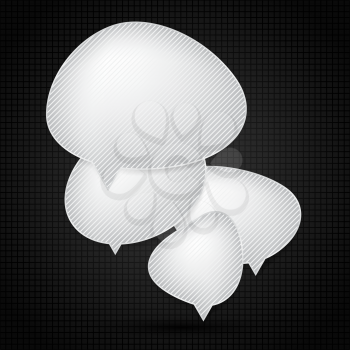 Abstract speech bubble vector background. Eps 10.