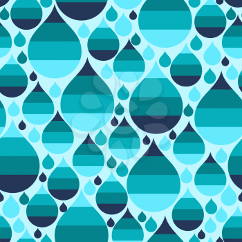 Seamless pattern with abstract raindrops.