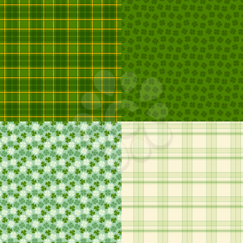 Saint Patrick's Day seamless patterns.