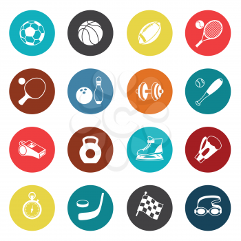 Set of sport abstract icons.