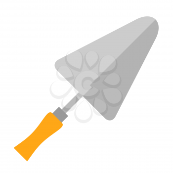 Illustration of trowel. Tool for repair and construction.