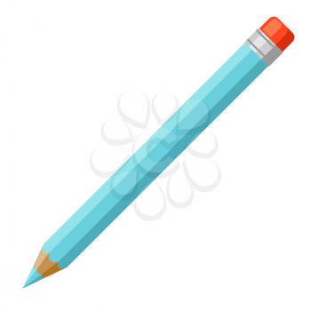 Illustration of pencil. School education image for industry and business.