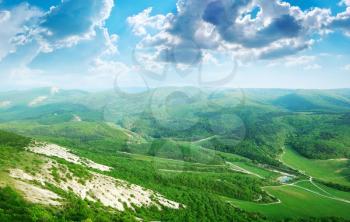 Beautifol landscape in mountain. Composition of nature