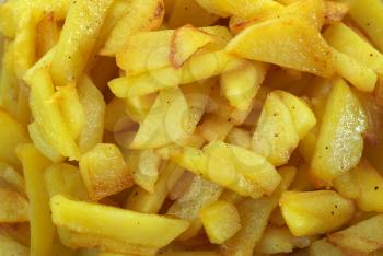 Potato fried texture. Food design.
