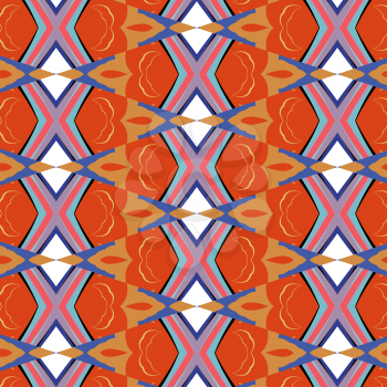 bright, attention-grabbing pattern in the sixties style, flashy color