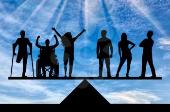 Invalids equal in rights in the balance with healthy people. The concept of social b legal equality of persons with disabilities in society