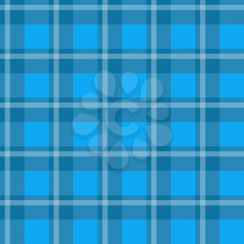 Sample pretty seamless bright blue checkered fabric.