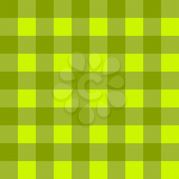 Sample pretty seamless bright green checkered fabric.
