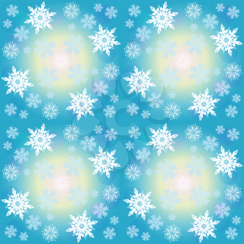 Christmas beautiful vector background with white snowflakes.