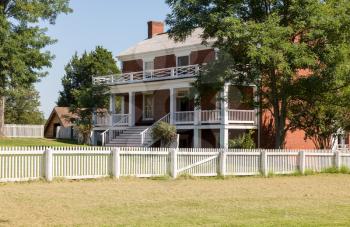 McLean House was the building in Appomattox which was the site of the surrender of Southern Army under General Robert E Lee to Ulysses S Grant April 9, 1865