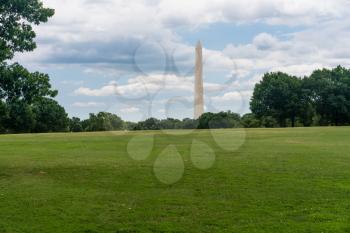 Washington Monument on a clear summer day in Washington DC, United States of America