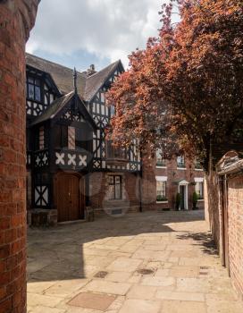 Delightful georgian and tudor brick houses and homes in the center of Shrewsbury in Shropshire