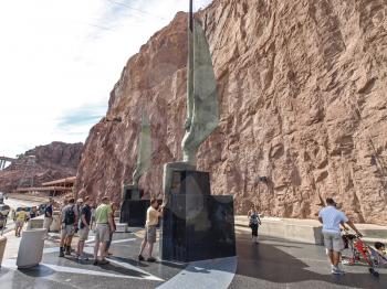 Nevada, USA - June 18, 2015: View of the Hoover Dam in Nevada, USA