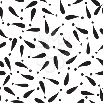 Abstract symbol white ornament.  Exclamation mark seamless pattern. Sign background