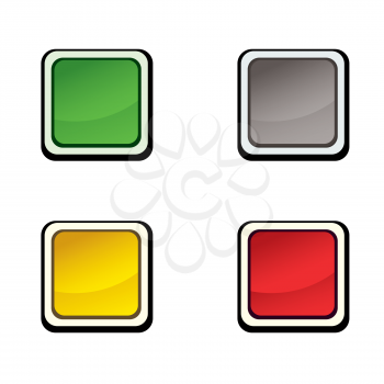 Button set. Icon design elements.