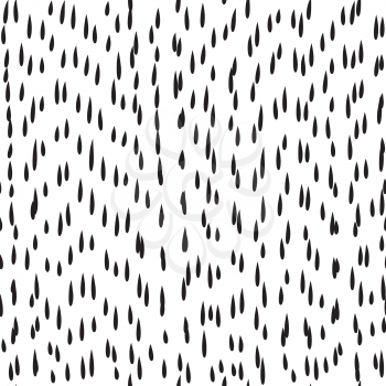 Abstract dot pattern. Something went wrong seamless ornament. Raindrop ornamental background