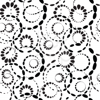 Abstract seamless pattern. Round Spot background