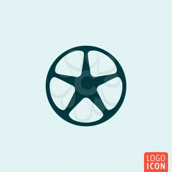 Wheel rim Icon. Wheel rim logo. Wheel rim symbol. Minimal icon design. Vector illustration