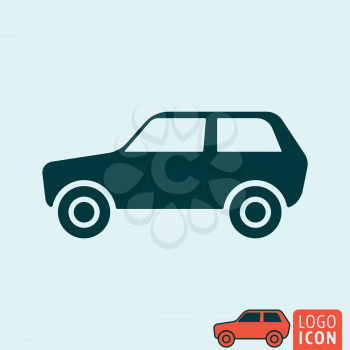 Car icon. Car symbol. Automobile icon isolated. Vector illustration