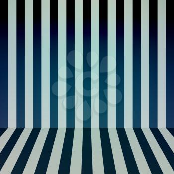Color stripes background, room interior. Vector illustration