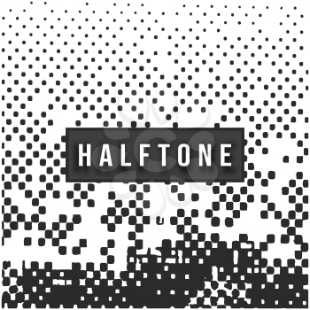 Halftone background template. Half tone pop art design. Vector illustration.