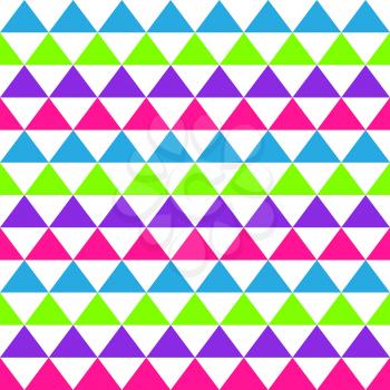 Abstract seamless geometric pattern with colored triangles. Background for wallpaper design template. Vector illustration.