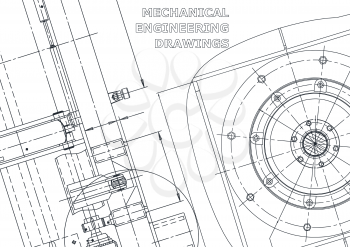 Cover. Vector engineering drawings. Mechanical instrument making. Technical abstract backgrounds. Technical illustration. Blueprint