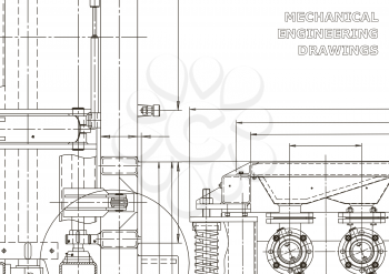 Technical abstract backgrounds. Mechanical instrument making. Technical illustration. Blueprint