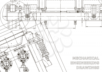 Technical. Vector drawing Mechanical instrument making