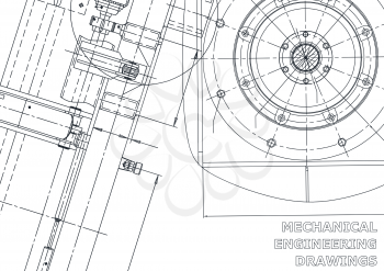 Blueprint. Vector engineering illustration. Cover, flyer, banner