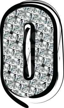 Diamond Font letter O