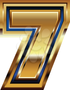 Golden Font Number 7