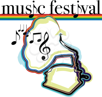 Music festival illustration