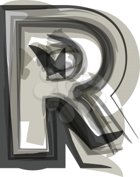 Abstract Letter R illustration