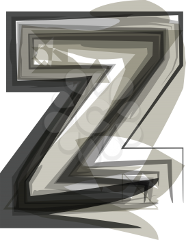 Abstract Letter Z illustration