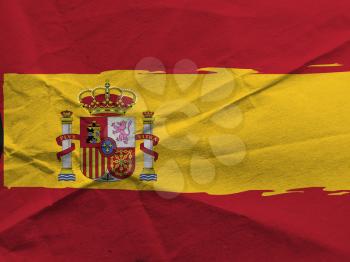 Grunge SPAIN flag or banner