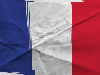 Grunge FRANCE flag or banner