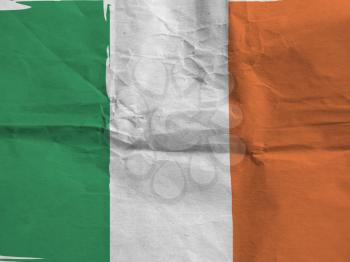 Grunge IRELAND flag or banner
