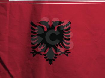 abstract Albania flag or Albanian banner