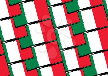 abstract MEXICAN flag or banner vector illustration