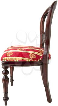 Royalty Free Photo of a Side View of a Vintage Dining Chair 