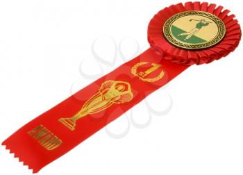 Royalty Free Photo of a First Place Golfing Ribbon