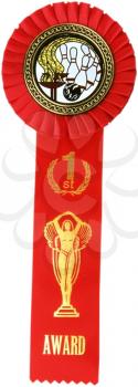Royalty Free Photo of a First Place Bowling Ribbon