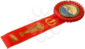 Royalty Free Photo of a First Place Swimmimg Ribbon 